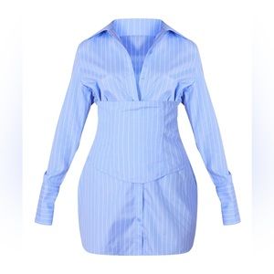 Blue Like The Sky Shirt Dress